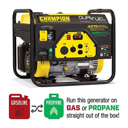 Champion 3500-Watt Dual Fuel RV Ready Portable Generator
