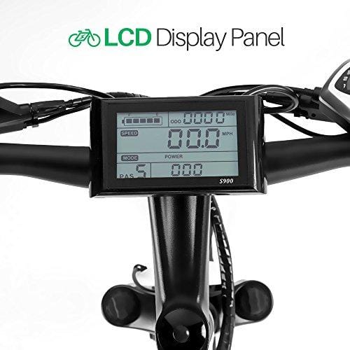 ECOTRIC 26” Electric Bike 2018 Update 1000W 48V/12AH Electric City Bicycle Shimano 7 Speeds LED Display Lithium Battery,90% Pre-Assembled,Max Speed: 25 mph/h (White)