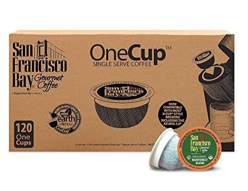 San Francisco Bay OneCup, Organic Rainforest Blend, Single Serve Coffee K-Cup Pods (120 Count) Keurig Compatible