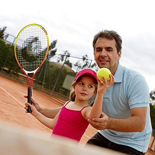 Odear Kids Junior Tennis Racket Strung with Cover (Red, 21)