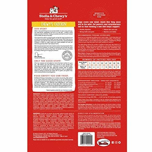 Stella & Chewy's Freeze-Dried Raw Chewy's Chicken Dinner Patties Grain-Free Dog Food, 14 oz bag