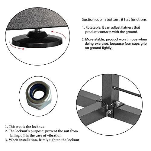 RELIFE REBUILD YOUR LIFE Power Tower Workout Dip Station for Home Gym Strength Training Fitness Equipment Newer Version