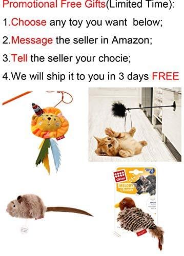 PetDroid Interactive Electronic Cat Toy, Hanging Concealed Motion Cat Mouse Tail Toy, 2ND Generation (White), Medium