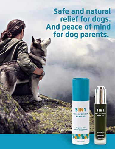 Hemp Oil For Dogs - Terpene Rich Full Spectrum Hemp Oil for Dog Anxiety Relief, Dog Joint Pain Relief & Joint Support for Dogs, and Dog Immune Support. Contains Human Grade Ingredients.