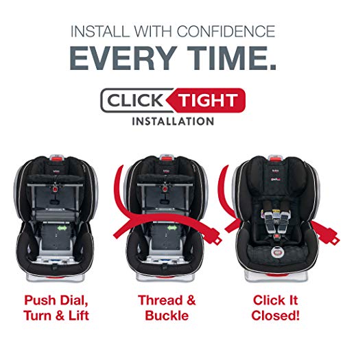 Britax Advocate ClickTight Convertible Car Seat - 3 Layer Impact Protection - Rear and Forward Facing - 5 to 65 Pounds, Mosaic
