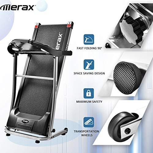Merax Treadmill Easy Assembly Folding Electric Treadmill Motorized Running Machine