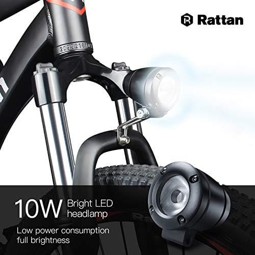 Rattan 26 inch Aluminum Electric Mountain Bike Shimano 7 Speed E-Bike 36V 10.4Ah Lithium Battery 350W Electric Bicycle 26 inch Adult Assisted E-Bike