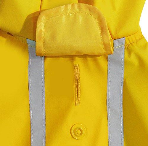Best Pet Supplies - Voyager Waterproof Dogs Rain Poncho, Yellow, Medium