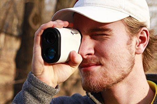 Saybien Rechargeable Golf Rangefinder with Slope - 1200m USB Charging Golf Range Finder - Laser Range Finder - Tournament Legal - Accurate up to 1,200 Meters 1,300 Yards - Scan Mode - Flag Lock