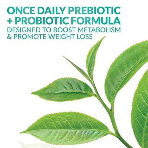 Probiotics for Women - Green Tea Extract [Clinically Proven Ingredients] Organic Prebiotics, Digestive Enzymes & Apple Cider Vinegar for Detox, Cleanse & Weight Loss - Shelf Stable - 30 Capsules