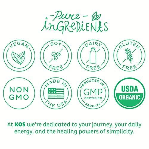 KOS Organic Matcha Powder | No Additives, 100% Pure Matcha Green Tea Powder | USDA Organic, High In Antioxidants, Clean Energy Promoting Plant Based Ingredient, 316.8g, 120 Servings