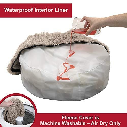 SportPet Designs Large Luxury Waterproof Pet Bed - Machine Washable Sofa Bed