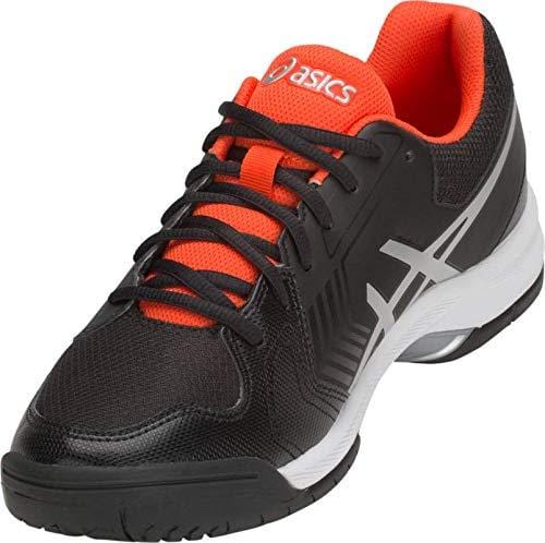 ASICS Gel-Dedicate 5 Men's Tennis Shoe, Black/Silver, 12 D US
