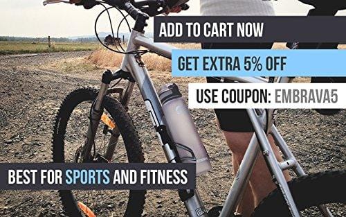 Embrava Best Sports Water Bottle - 32oz Large - Fast Flow, Flip Top Leak Proof Lid w/One Click Open - Non-Toxic BPA Free & Eco-Friendly Tritan Co-Polyester Plastic [product _type] Embrava - Ultra Pickleball - The Pickleball Paddle MegaStore