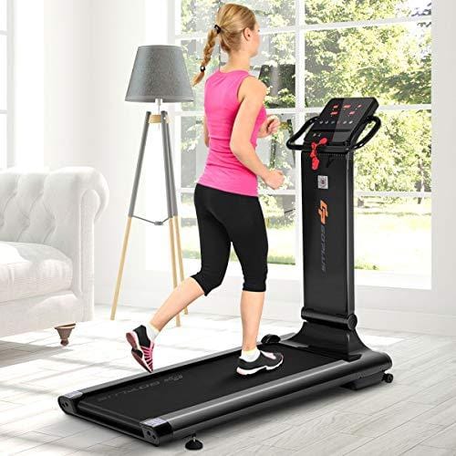 Goplus 1.5HP Electric Folding Treadmill Portable Motorized Running Machine Home Gym Cardio Fitness w/App (Black)