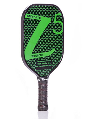 ONIX Graphite Z5 Pickleball Paddle (Graphite Carbon Fiber Face with Rough Texture Surface, Cushion Comfort Grip and Nomex Honeycomb Core for Touch, Control, and Power)