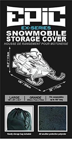 Epic EP-7706 EX-Series Weather and UV-Resistant Snowmobile Storage Cover