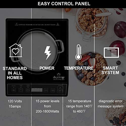 Secura 9100MC 1800W Portable Induction Cooktop Countertop Burner, Black