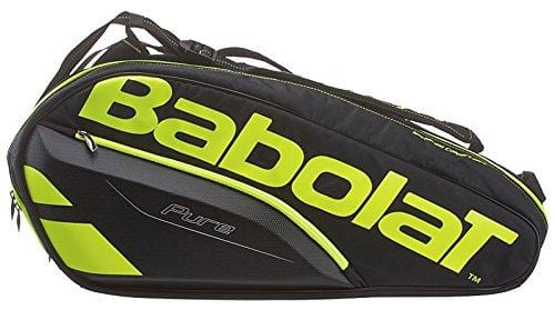 Babolat Pure Tennis Racquet Holder x6, Black/Yellow