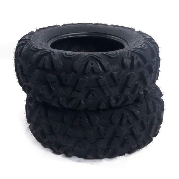 Complete Set of 4 All Terrain ATV/UTV Tires 25" 25x8-12 Front & 25x10-12 Rear 6PR