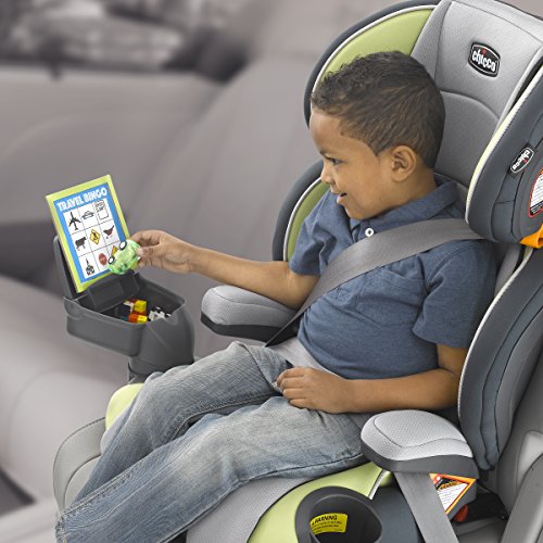 Chicco KidFit Zip 2-in-1 Belt Positioning Booster Car Seat, Steel Grey