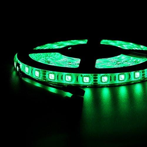 SUPERNIGHT LED Strip 16.4Ft 5050 Waterproof 300leds Adhesive Rope Lights,RGB Color Changing Kit with LED Flexible Strip and 44 Key Remote Control and 12V DC 5A Power Supply