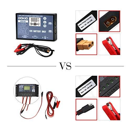 DOKIO 100 Watts 12 Volts Monocrystalline Foldable Solar Panel with Charge Controller