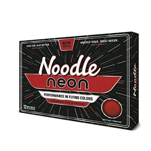 TaylorMade 2018 Noodle Neon Matte Red Golf Ball (One Dozen)