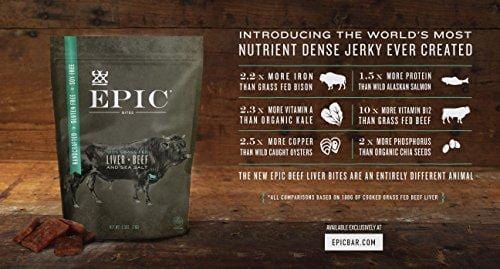 Epic - Beef Liver Bites - 2.5 oz each (4 Pack)
