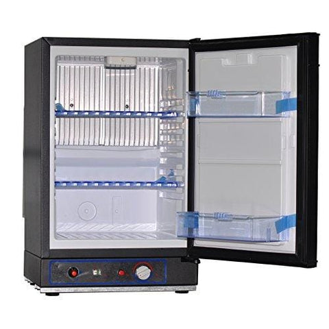 SMAD AC/DC/LPG Compact Refrigerator Propane Gas RV Fridge,1.4 cu. ft, Black