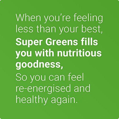 SUPER GREENS | #1 Green Veggie Superfood Powder | 30 Servings | 20+ Whole Foods (Wheat Grass, Spirulina, Chlorella), Probiotics, Fiber & Enzymes | 100% USDA Organic Non-GMO Vegan Supplement (Original)