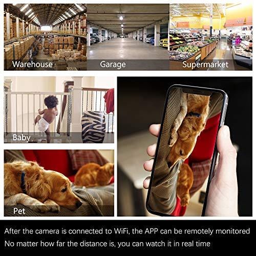 Veroyi IP Camera Full HD 1080P WiFi Home Surveillance Security Camera with Pan/Tilt/Zoom Function, Two Way Audio Night Vision Camera