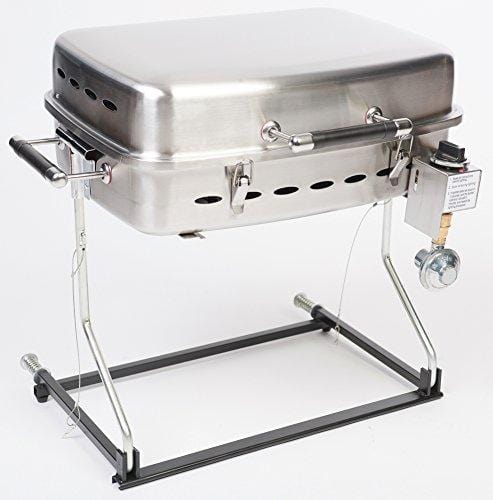 Faulkner 51323 Stainless Steel Barbecue Grille with Disposable Bottle Adapter