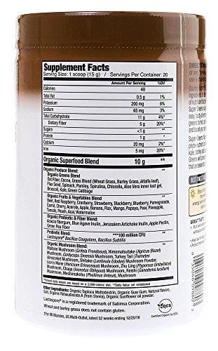 Country Farms Super Greens Chocolate Flavor, 50 Organic Super Foods, USDA Organic Drink Mix, 20 Servings