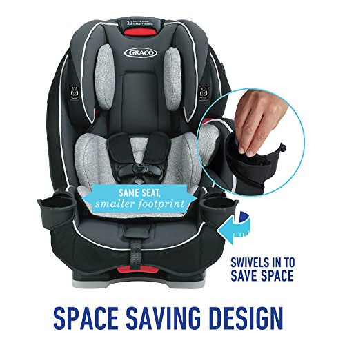 Graco SlimFit 3 in 1 Convertible Car Seat | Infant to Toddler Car Seat, Saves Space in your Back Seat, Darcie