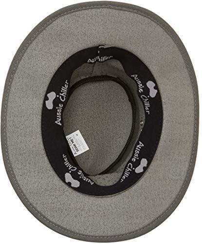 Aussie Chiller Bushie Perforated Hats Grey Large