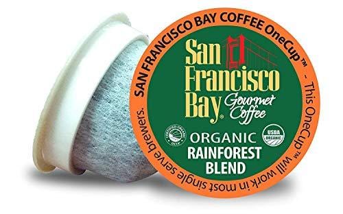 San Francisco Bay OneCup, Organic Rainforest Blend, Single Serve Coffee K-Cup Pods (120 Count) Keurig Compatible
