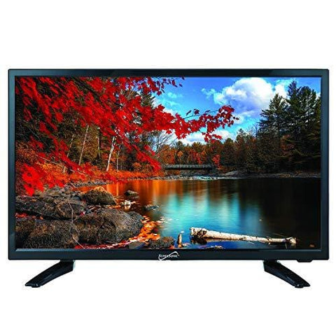 SuperSonic SC-2411 LED Widescreen HDTV 24" Flat Screen with USB Compatibility, SD Card Reader, HDMI & AC/DC Input: Built-in Digital Noise Reduction, (2019 Model)