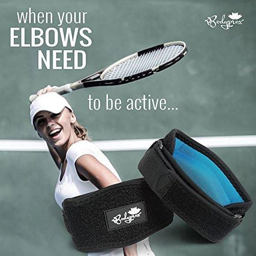 Elbow Brace 2 Pack for Tennis & Golfer's Elbow Pain Relief