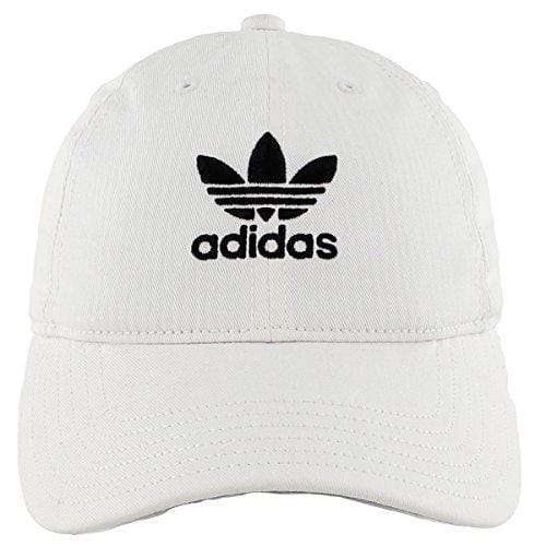 adidas Men's Originals Relaxed Strapback Cap, White/Black, One Size [product _type] adidas Originals - Ultra Pickleball - The Pickleball Paddle MegaStore