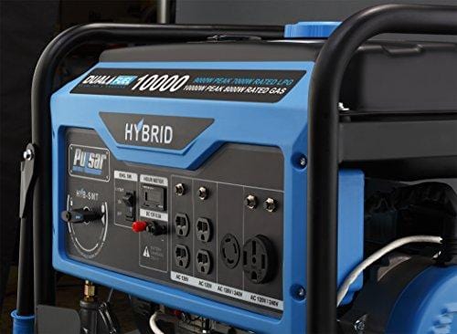 Pulsar 10,000W Dual Fuel Portable Generator with Switch & Go Technology & Electric Start, PG10000B16