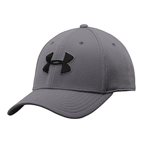 Under Armour Men's Blitzing II Stretch Fit Cap, Graphite /Black, Large/X-Large