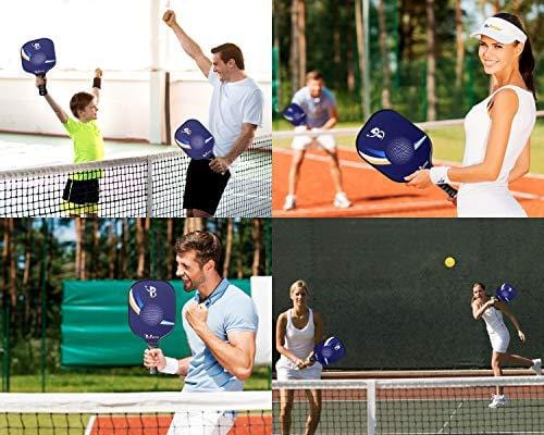 ProBetter Pickleball Paddle Graphite Face Polymer Honeycomb Core - Edge Guard - Racket Cover - Premium Cushion Grip Provides Perfect Balance Power Control for Players of All Levels