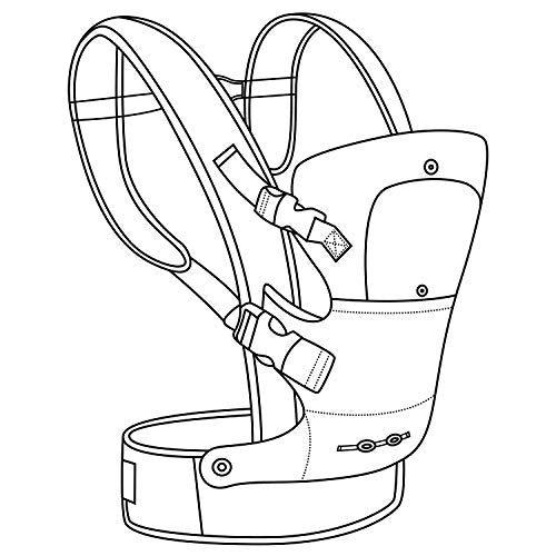 Metene Baby Carrier, 4-in-1 Adjustable Infants Holder, Soft and Breathable, Ergonomically Designed Kids Wrap with Removable Bib, Toddler Carrier Perfect for Newborn Babies and Children up to 33 lbs