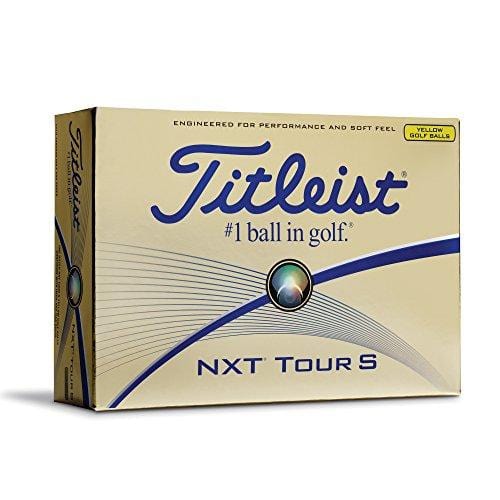 Titleist NXT Tour S Prior Generation Golf Balls, Yellow (One Dozen)
