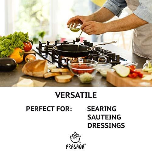 Prasada 100% Pure Avocado Oil 16.9oz (500ml) -Refined, Cold Pressed, BPA-Free Food-Grade Plastic Bottle | Excellent for Frying, Sautéing, Salads and Cosmetic Uses