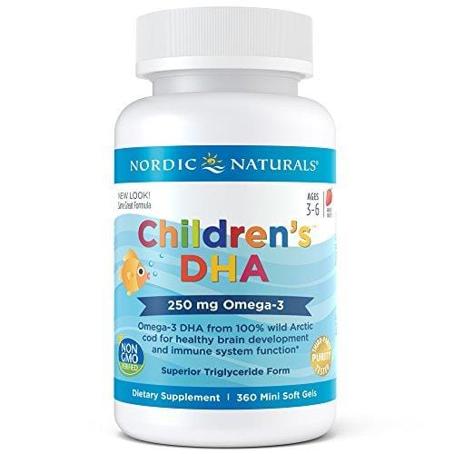 Nordic Naturals - Children's DHA, Healthy Cognitive Development and Immune Function, 360 Soft Gels