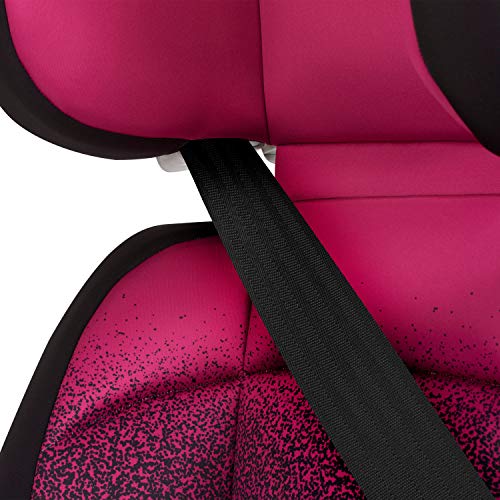 Evenflo Spectrum Belt-Positioning Booster Seat, 2-in-1 Booster Seat, Ergonomic Seat Base, Advanced Compression Technology, High-Back Booster, No-Back Booster, Two Cup Holders, Sunrise Pink
