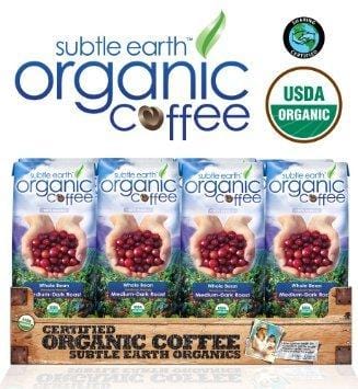 5LB Cafe Don Pablo Subtle Earth Organic Gourmet Coffee - Medium Dark Roast - Whole Bean Coffee - USDA Certified Organic Arabica Coffee - (5 lb) Bag