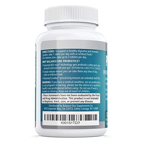 Balance ONE Probiotics - Gut Health Probiotic - Boosts Immunity - Time-Release, Shelf Stable - 15 Billion CFU Probiotic with 12 Strains - Lactobacillus Plantarum, Acidophilus - 2 Month Supply